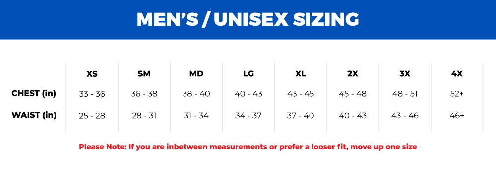 sizing chart 1
